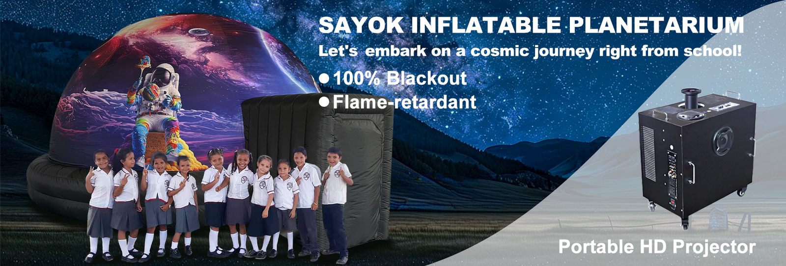Aufblasbares Planetarium
