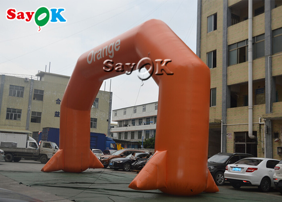 Orange aufblasbarer Eingangs-Bogen PVCs für Ereignis-Werbungs-Förderung
