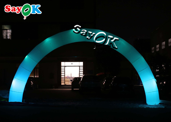 Aufblasbarer Eingangs-Bogen-Nylonstoff, der aufblasbaren Bogen LED für Partei-Ereignis-Dekoration annonciert