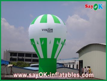 Grüne Grundwerbungs-Ballon-kundenspezifischer aufblasbarer Produkt-Regenbogen-Entwurf