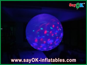 Multi Farbaufblasbare Beleuchtungs-Dekorations-aufblasbarer Ball mit den geführten Lichtern, purpurrot