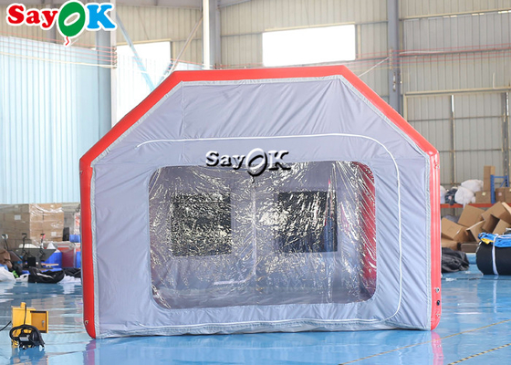 Aufblasbarer Arbeits-Zelt-Gray Air Tight Inflatable Tent-Auto-Spray-Stand imprägniern Anti-UV
