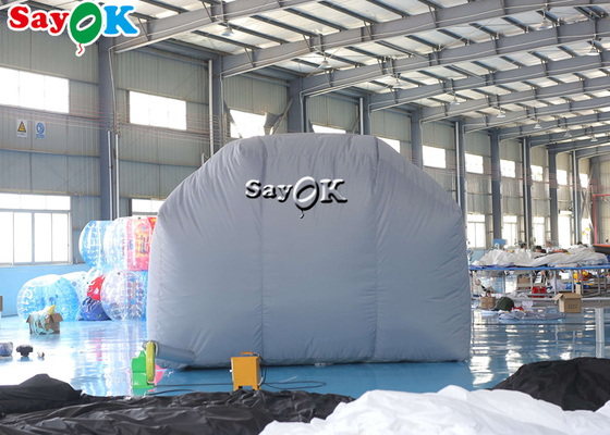 Aufblasbarer Arbeits-Zelt-Gray Air Tight Inflatable Tent-Auto-Spray-Stand imprägniern Anti-UV
