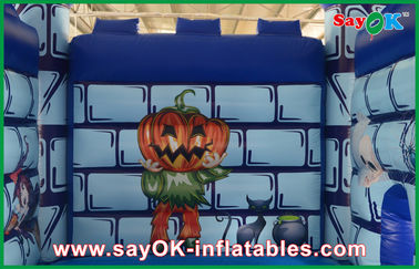 Dauerhaftes Schlag-Schloss-Haus-lustiger Halloween-Kürbis PVCs aufblasbares für Kinder