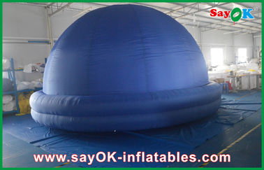 Planetariums-Hauben-Zelt-aufpassender Film-Gebrauch Durchmessers 5m blaues aufblasbares