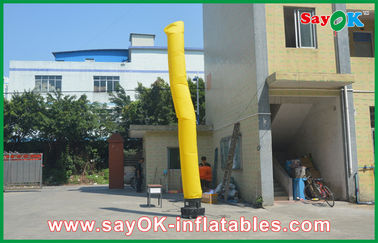 Aufblasbarer Stock-Mann-gelber aufblasbarer Kerl, Anzeigen-Luft-Tänzer Inflatables