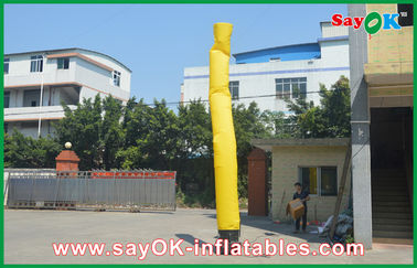 Aufblasbarer Stock-Mann-gelber aufblasbarer Kerl, Anzeigen-Luft-Tänzer Inflatables