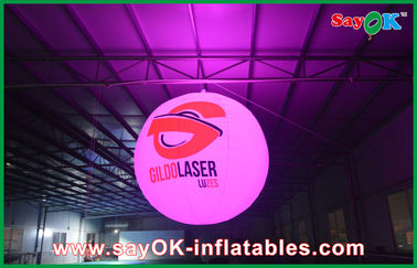 Gefärbte Ereignis-führte die aufblasbare Beleuchtungs-Dekoration hellen Ballon mit Drucklogo