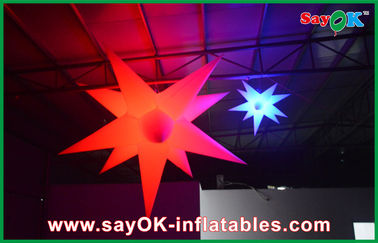Kundengebundene populäre aufblasbare Beleuchtungs-Dekorations-aufblasbare Sterne beleuchtet für Verein-Bar
