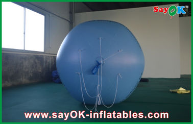 0.18mm 1.5m blauer aufblasbarer Werbungs-Ballon PVCs Outerdoor mit Logo-Druck für Ereignis