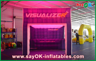Aufblasbarer Familien-Zelt-Nachtklub Costomized führte aufblasbares Würfel-Zelt für Ausstellung mit Nut