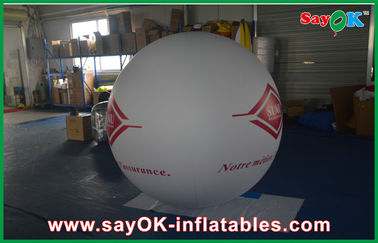 Riese Commerical-Helium Ballon-Werbung im Freien des weißen Licht-0.18mmPVC aufblasbarer