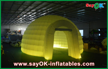 Hauben-aufblasbare Zelt-Hochzeits-im Freien führte aufblasbares Luft-Zelt, Moblie Halbrund-aufblasbares Campingzelt