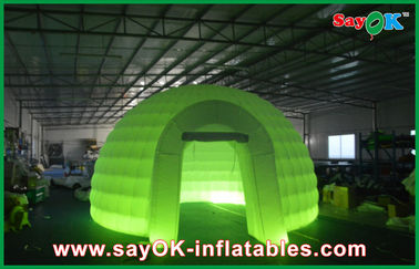 Aufblasbare Iglu-Zelt-Werbungs-Hauben-führte aufblasbares Luft-Zelt, helles aufblasbares Rasen-Zelt