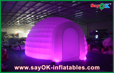 Aufblasbare Iglu-Zelt-Werbungs-Hauben-führte aufblasbares Luft-Zelt, helles aufblasbares Rasen-Zelt