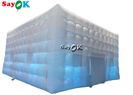 PVC im Freien beschichtete riesiger LED-Würfel-aufblasbares Luft-Zelt mit Gebläse-Sondergröße