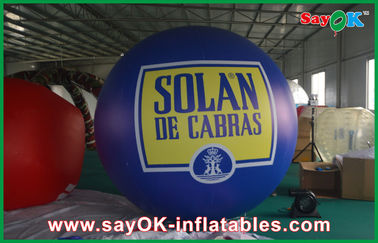 2.5M aufblasbarer Helium-Ballon-im Freien blaues Zeppelin PVC-Festzug-Ereignis
