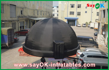 8M schwarzes aufblasbares Planetariums-Hauben-Zelt für Ausbildung im Freien