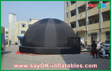 8M schwarzes aufblasbares Planetariums-Hauben-Zelt für Ausbildung im Freien