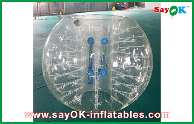 1.2m transparente aufblasbare Sportspiel-menschlicher aufblasbarer Stoßblasen-Ball für Kinder