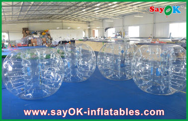 1.2m transparente aufblasbare Sportspiel-menschlicher aufblasbarer Stoßblasen-Ball für Kinder