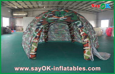 Gehen Freien, das aufblasbares Zelt aufblasbares Luft-Zelt im Freien imprägniern, Spinnen-militärisches aufblasbares Hauben-Zelt