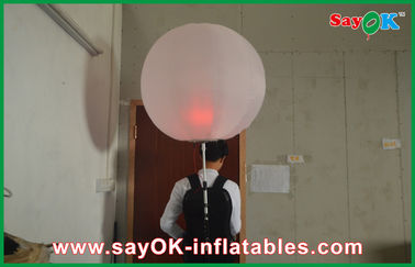 0.8m Durchmesser-aufblasbarer Rucksack-Werbungs-Ballon-Oxford-Stoff im Freien