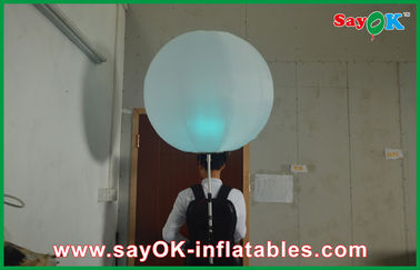 0.8m Durchmesser-aufblasbarer Rucksack-Werbungs-Ballon-Oxford-Stoff im Freien