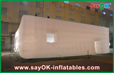 Aufblasbares Nachtklub Soem führte Würfel-riesiges aufblasbares Luft-Zelt für Messen, 14 x 14m