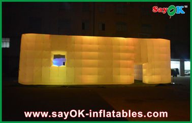 Aufblasbares Nachtklub Soem führte Würfel-riesiges aufblasbares Luft-Zelt für Messen, 14 x 14m