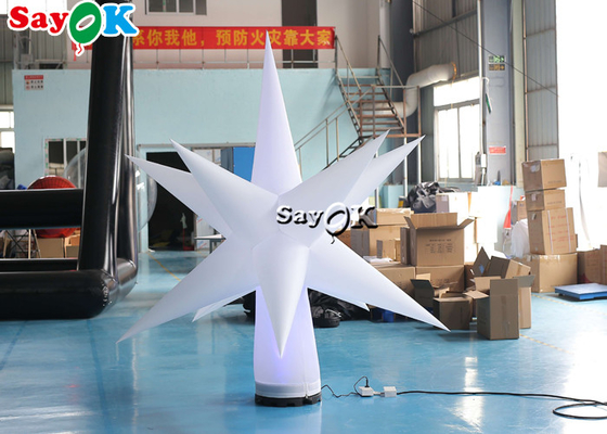 0.25mm PVC, das aufblasbaren LED-Stern für Partei-Dekorationen hängt