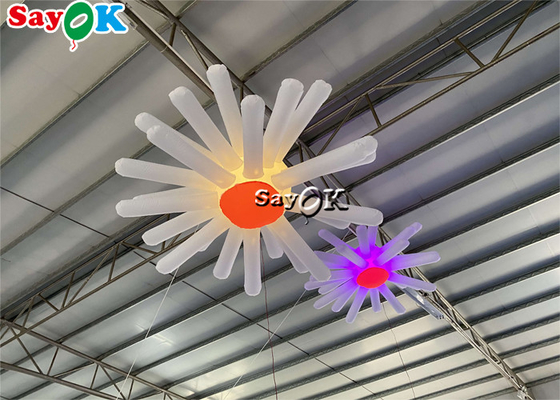 Riesige aufblasbare hängende Blume mit LED beleuchtet multi Farbhochzeits-Dekoration