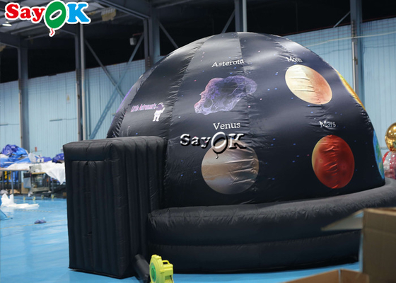 5m Durchmesser-aufblasbares Planetariums-Schwarz-Projektions-Hauben-Zelt für Wissenschafts-Anzeige