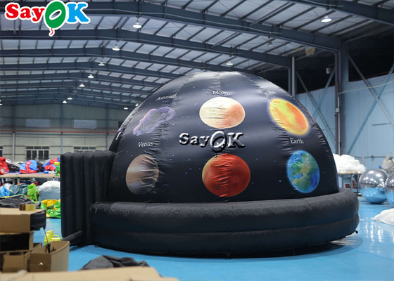 5m Durchmesser-aufblasbares Planetariums-Schwarz-Projektions-Hauben-Zelt für Wissenschafts-Anzeige
