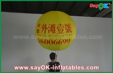 1.5m aufblasbarer geführter Rucksack-Ballon-Werbungs-Ballon mit Druck-riesigem großem aufblasbarem Helium-Ballon