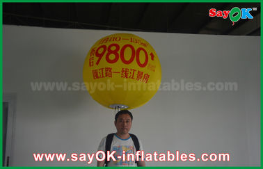 1.5m aufblasbarer geführter Rucksack-Ballon-Werbungs-Ballon mit Druck-riesigem großem aufblasbarem Helium-Ballon