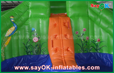 Aufblasbares Sprunghaus mit Schieberegler Pvc Sommer aufblasbarer Sprungschieberegler Außenfrosch Wasserrutsche mit Druck