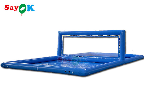 Erwachsene Sport Riese aufblasbare Volleyballplatz Pool mit Netze Seidendruck aufblasbare Wasserspielzeuge für Kinder
