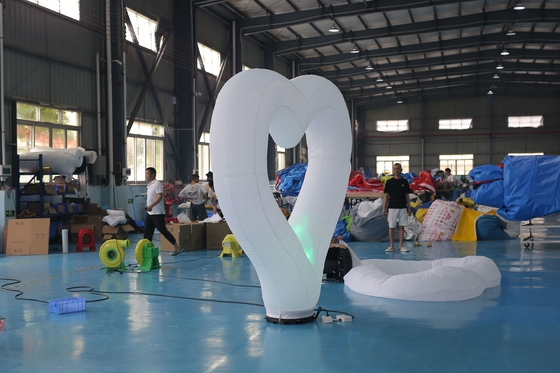 2.5M Diameter Inflatable Lighting Licht des Dekorations-Herz-Gurt-LED