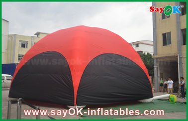 Luft-Zelt drucken kampierendes Druck-im Freien aufblasbares Spinnen-Zelt Durchmessers 10m mit vier Seitenwänden verfügbares