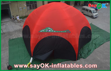 Luft-Zelt drucken kampierendes Druck-im Freien aufblasbares Spinnen-Zelt Durchmessers 10m mit vier Seitenwänden verfügbares