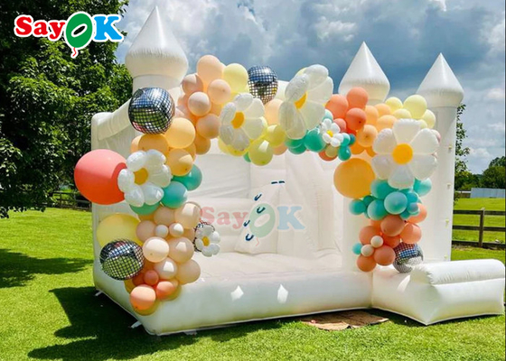 Aufblasbares Heiratsschlag-Haus erwachsenes Reinweiß-PVCs mit Luft-Gebläse