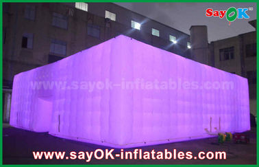 Großes tragbares aufblasbares aufblasbares Disco-Zelt-im Freien aufblasbarer Nachtklub der Stangen-LED für Ereignisse