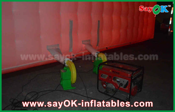 Outdoor Riesene weiße LED-Struktur Veranstaltung aufblasbare Kubuszelt, aufblasbare Nachtclub, aufblasbare Partyzelt zum Verkauf