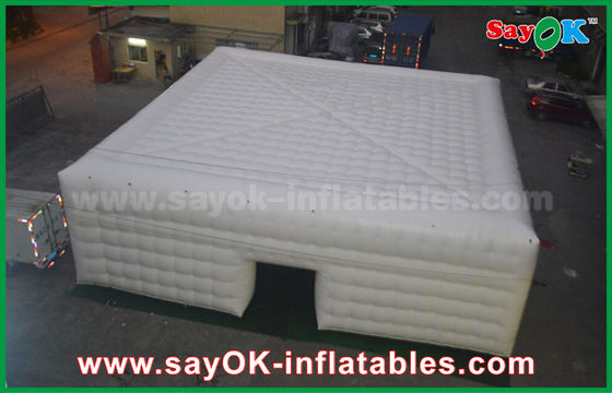 Promotionell aufblasbares Camping-Würfelzelt mit Led-Licht für Veranstaltungen Party aufblasbares Hauszelt