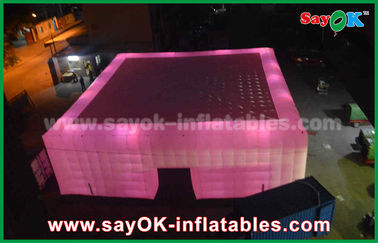Großes LED-Licht-aufblasbares Hauben-Zelt für Sport-Stadion oder Ereignisse Würfel-Zelt-Fabrik Chinas von der aufblasbaren