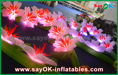Dauerhafte aufblasbare LED-Licht-Blumen-Kette für Hochzeitsfest-Bühnenbild