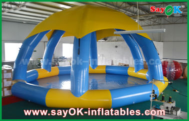 Sommer-aufblasbare Sportspiel-aufblasbarer Swimmingpool PVC-Durchmessers 5m mit Dach-Abdeckung