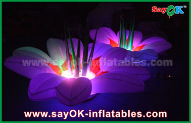 1.5m Nylonstoff-aufblasbare Beleuchtungs-Dekorations-Blume Mehrfarben für Partei