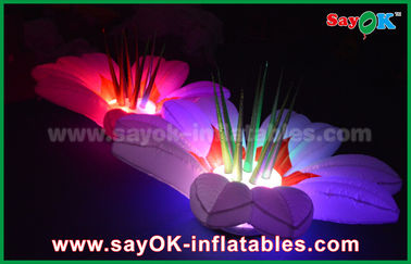 1.5m Nylonstoff-aufblasbare Beleuchtungs-Dekorations-Blume Mehrfarben für Partei